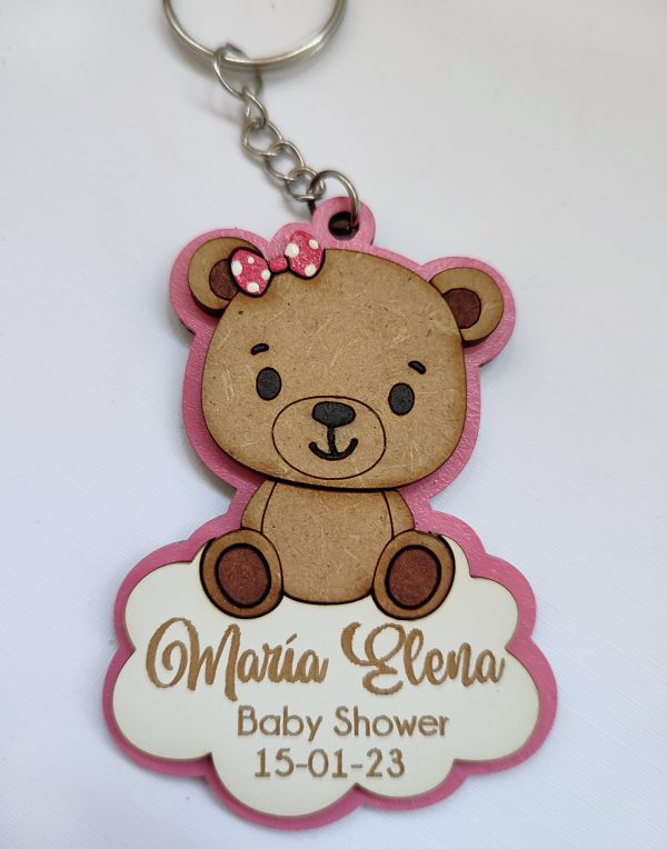Llaveros de Ositos, Souvenir para Baby Shower, Bautizos, Cumpleaños - Imagen 4