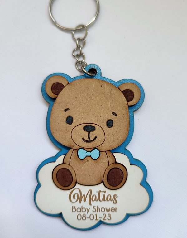 Llaveros de Ositos, Souvenir para Baby Shower, Bautizos, Cumpleaños - Imagen 3