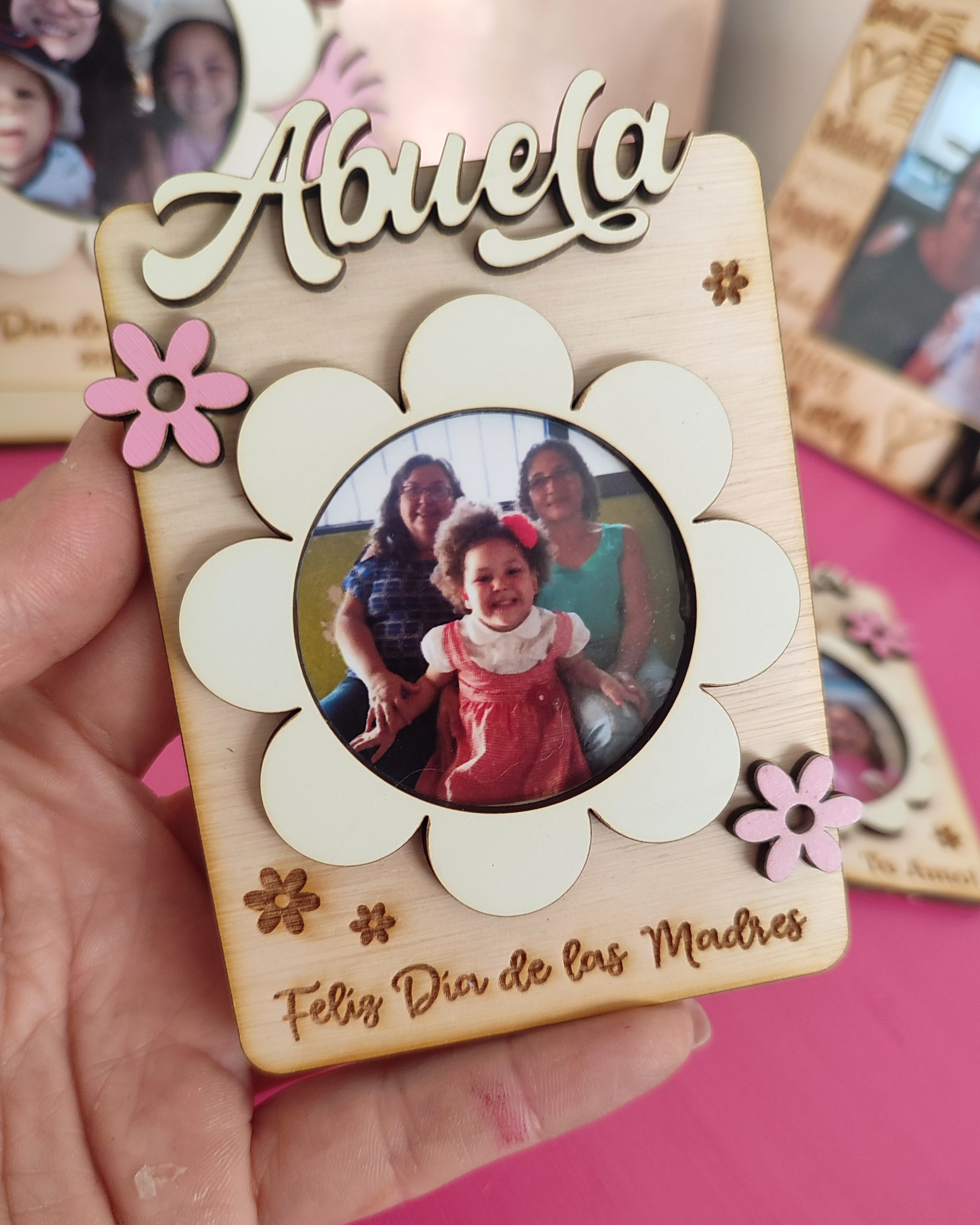 Porta retrato Flor Magnético - Imagen 3