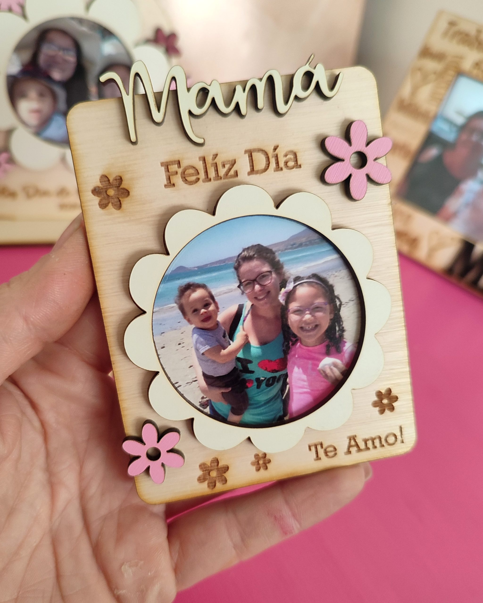 Porta retrato Flor Magnético - Imagen 2