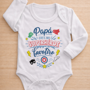 Body bebe Papá es mi superheroe favorito