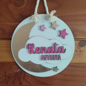 Letrero Luna y estrellas